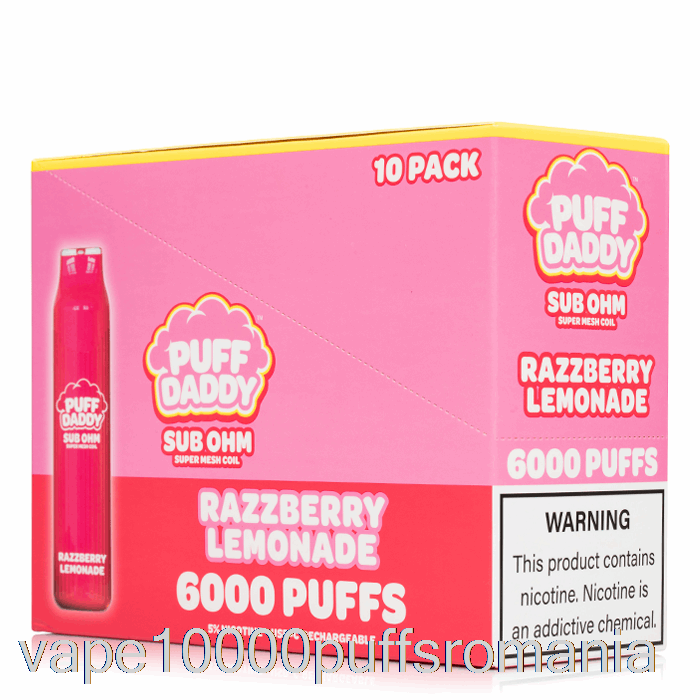 Vape Romania [10-pack] Puff Daddy 6000 De Unica Folosinta
